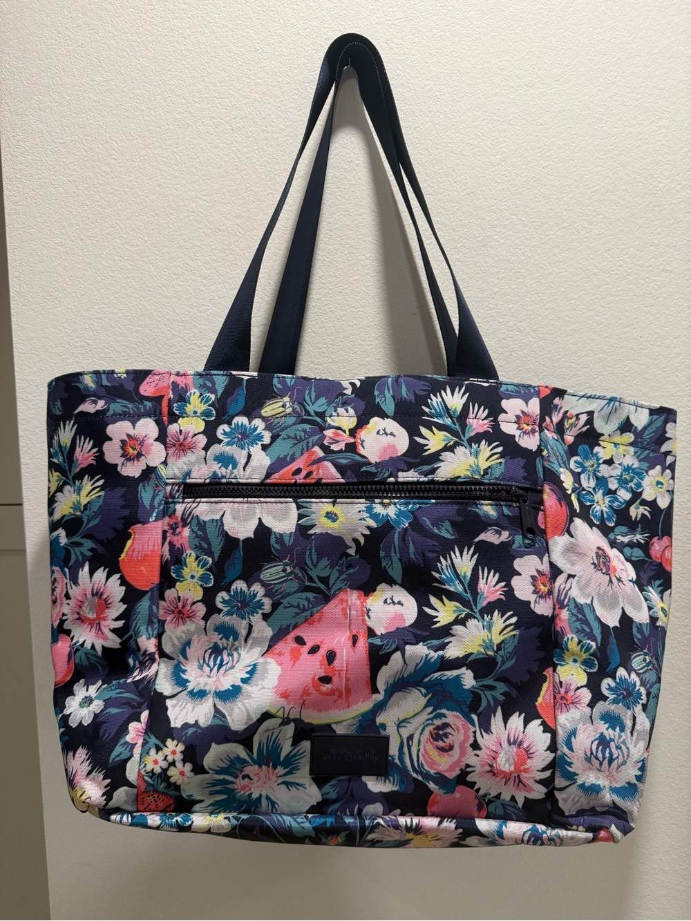 Vera Bradley Floral Fruit Mesh Market Tote Beach Pool Bag